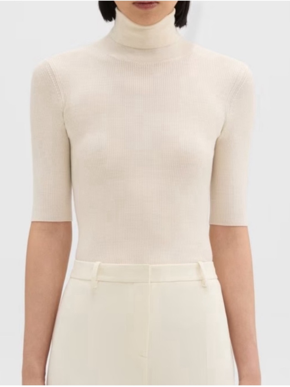 Theory Leenda Regal Wool Turtleneck Top